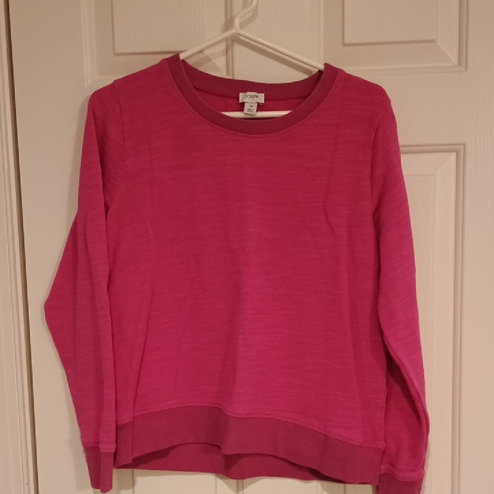 J. Crew Hot Pink Crewneck Sweatshirt